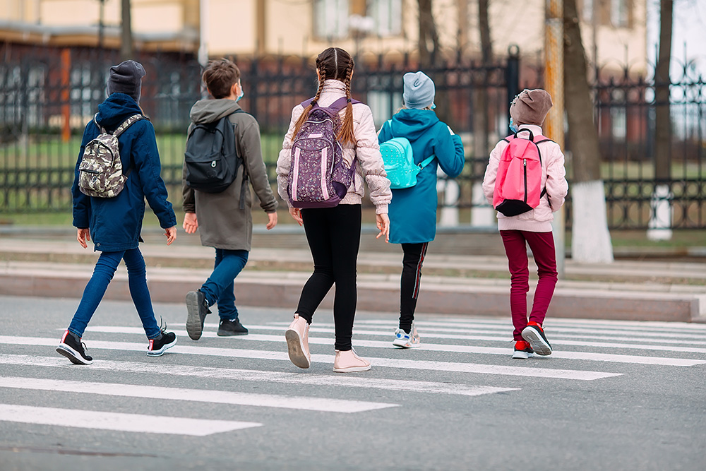 Walking to school